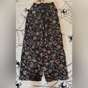 Floral Wide-Leg Pants